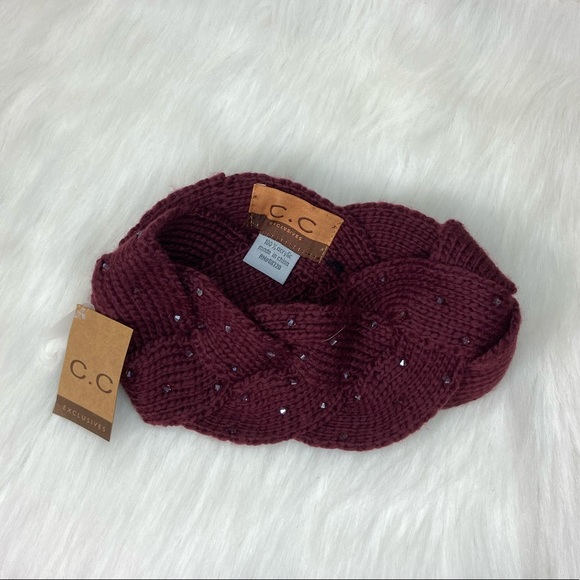 C.C. Headband, Sequins, Knit NWT - Picture 2 of 3